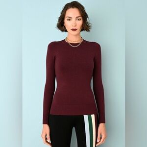 Elegant Maroon Crew Neck Sweater